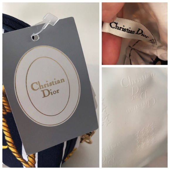 Dior Rare Vintage Logo Tassel Cosmetic Crossbody Bag - Picture 9 of 14